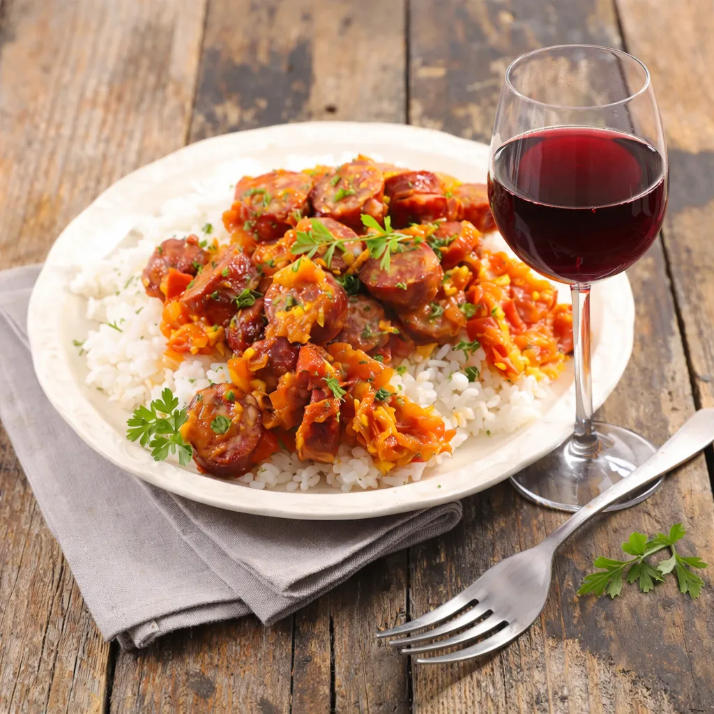 Épices réunionnaises et verre de vin